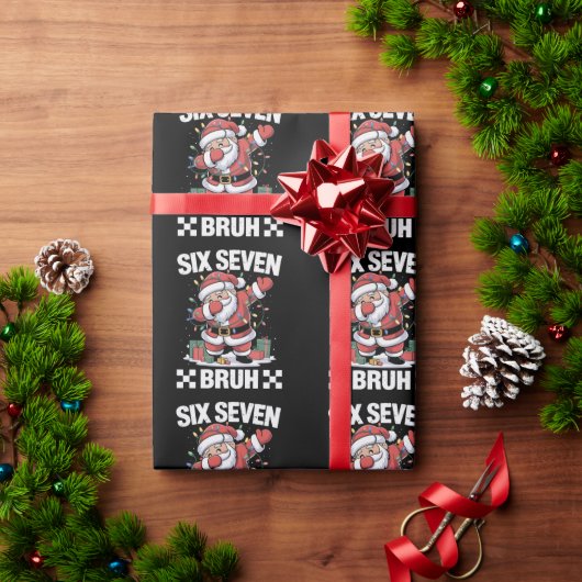 67 Six Seven Burh Grappig Kerstmis 6 7 Meme Cadeaupapier (Feestdagen Geschenken)