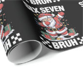 67 Six Seven Burh Grappig Kerstmis 6 7 Meme Cadeaupapier (Rol Hoek)