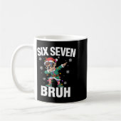 67 Six Seven Burh Grappig Kerstmis 6 7 Meme Mannen Koffiemok (Links)
