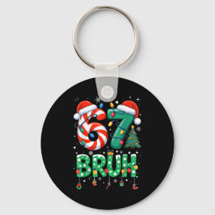 67 Six Seven Burh Grappig Kerstmis 6 7 Meme Mannen Sleutelhanger