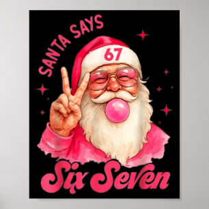 67 Six Seven Burh Grappige Kerst 6 7 Meme Mannen V Poster