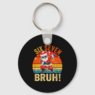 67 Six Seven Burh Grappige Kerst 6 7 Meme Mannen V Sleutelhanger