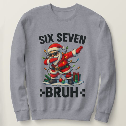 67 Six Seven Burh Kerstman Dabbing Trui (Design voorkant)