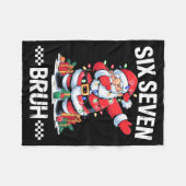 67 Six Seven Burh Kerstmis 6 7 Meme Fleece Deken (Voorkant (Horizontaal))