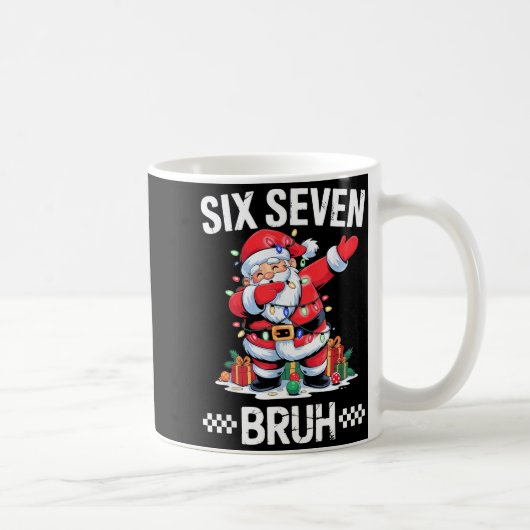67 Six Seven Burh Kerstmis 6 7 Meme Koffiemok (Rechts)