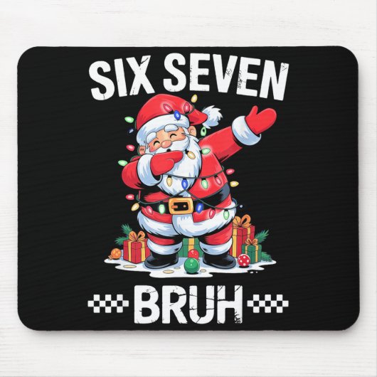 67 Six Seven Burh Kerstmis 6 7 Meme Muismat (Voorkant)