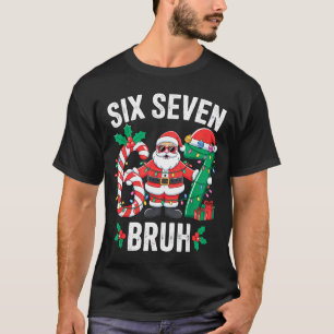 67 Six Seven Burh Kerstmis 6 7 Meme Pyjama's Gen A T-shirt