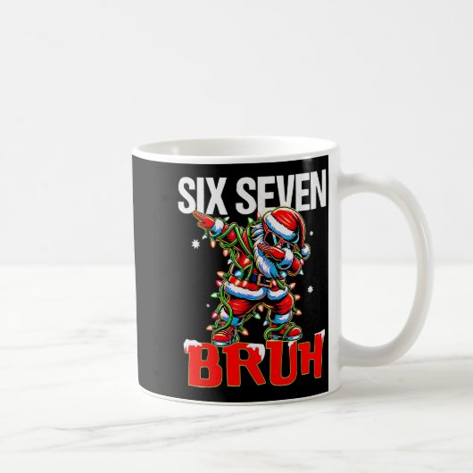 67 Six Seven Burh Sinterklaas Kerstmis 6 7 Meme Ma Koffiemok (Rechts)