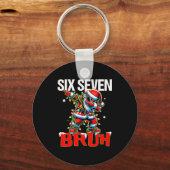 67 Six Seven Burh Sinterklaas Kerstmis 6 7 Meme Ma Sleutelhanger (Voorkant)