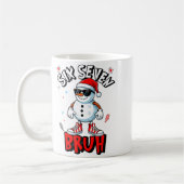 67 Six Seven Christmas Bruh Snowman Funny Kids Boy Koffiemok (Links)