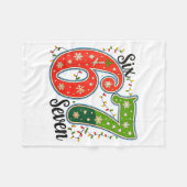 67 Six Seven Christmas Funny Meme 67 Couples Chris Fleece Deken (Voorkant (Horizontaal))