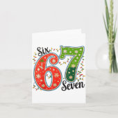 67 Six Seven Christmas Funny Meme 67 Couples Chris Kaart (Voorkant)