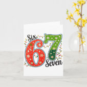 67 Six Seven Christmas Funny Meme 67 Couples Chris Kaart (Gele Bloem)