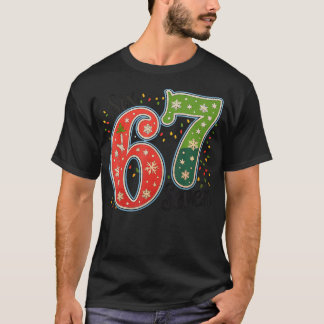 67 Six Seven Christmas Funny Meme 67 Couples Chris T-shirt