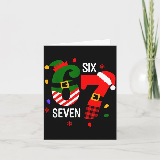 67 Six Seven Christmas  Kaart (Voorkant)
