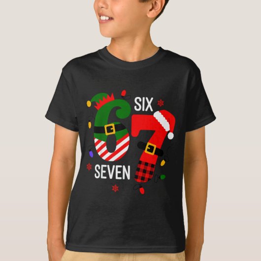 67 Six Seven Christmas  T-shirt (Voorkant)