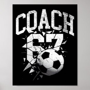 67 Six Seven Coach Voetbal Gen Alpha Brainrot Meme Poster