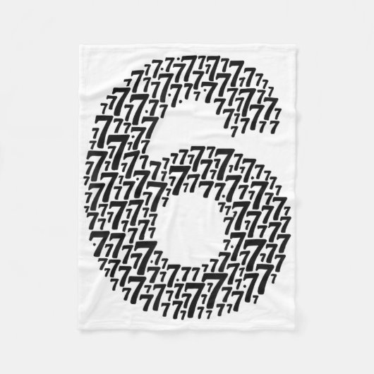 67 Six Seven Cool bijpassend 6 en 7 ontwerp leuk 6 Fleece Deken (Voorkant)