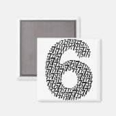 67 Six Seven Cool Matching 6 En 7 Design Grappig 6 Magneet (Voorkant / Achterkant)