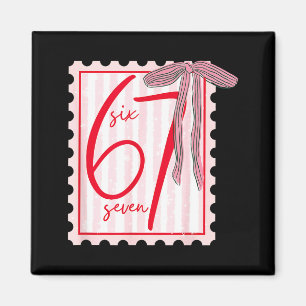 67 Six Seven Coquette Nk Striking Grappige 6 7 Mem Magneet