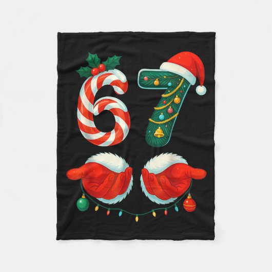 67 Six Seven Couple Pajamas Christmas For Men Wome Fleece Deken (Voorkant)