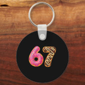 67 Six Seven Donut Meme Funny Sweet Sprinkles  Sleutelhanger (Voorkant)