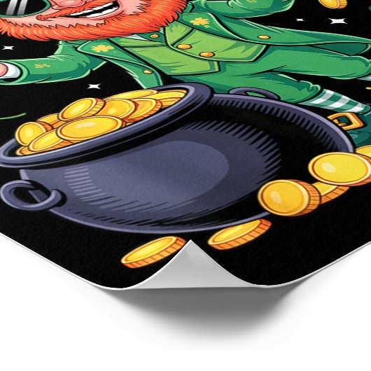 67 Six Seven Funny 6 7 Meme St Patricks Day Leprec Poster (Hoek)