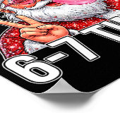 67 Six Seven Funny Christmas 6 7 Santa Meme Men Wo Poster (Hoek)