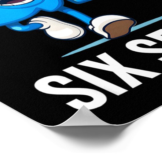 67 Six Seven Funny Italian Brainrot Kids Gaming Vi Poster (Hoek)