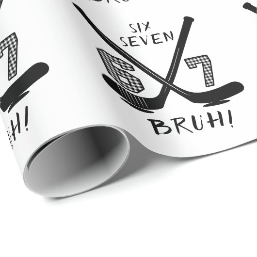 67 Six Seven Funny Meme Brain Rot Meme Cadeaupapier (Rol Hoek)