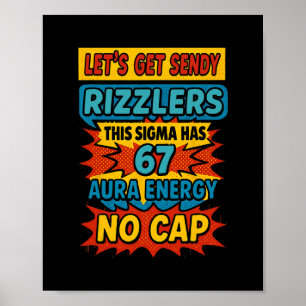 67 Six Seven Get Sendy Meme Ontwerp Grappig 6 7 Si Poster