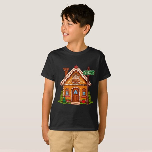 67 Six Seven Gingerbread House Funny Teacher Chris T-shirt (Voorkant volledig)
