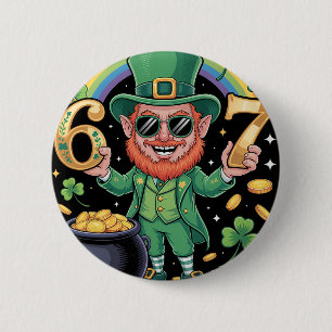 67 Six Seven Grappige 6 7 Meme St Patricks Dag Lep Ronde Button 5,7 Cm