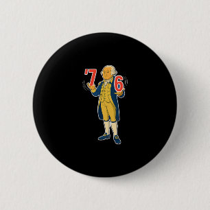 67 Six Seven Grappige George Washington Meme Ronde Button 5,7 Cm