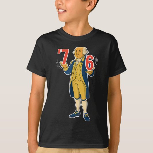 67 Six Seven Grappige George Washington Meme  T-shirt (Voorkant)