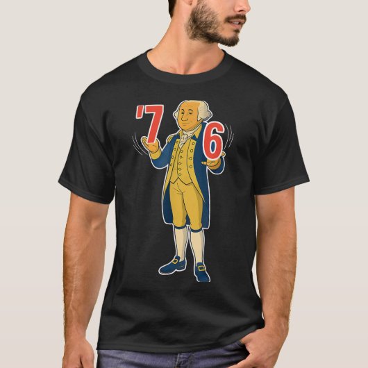 67 Six Seven Grappige George Washington Meme T-shirt (Voorkant)