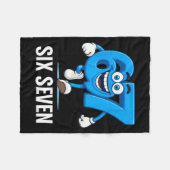 67 Six Seven Grappige Italiaanse Brainrot Kids Gam Fleece Deken (Voorkant (Horizontaal))