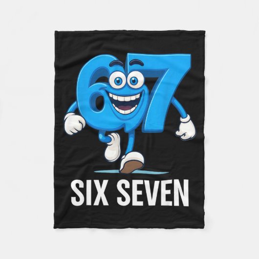 67 Six Seven Grappige Italiaanse Brainrot Kids Gam Fleece Deken (Voorkant)