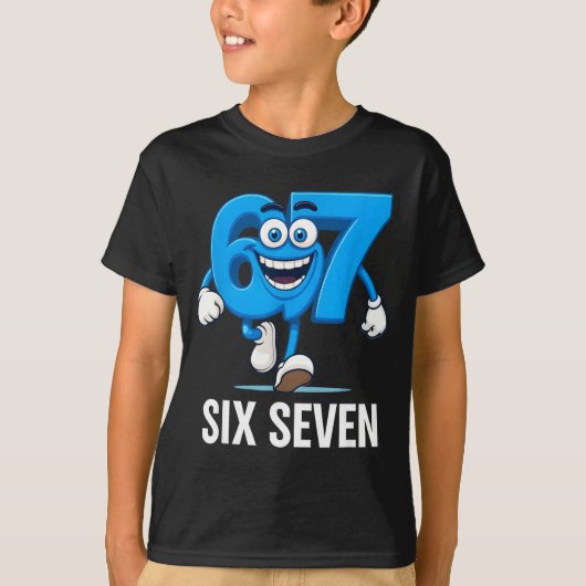 67 Six Seven Grappige Italiaanse Brainrot Kinderen T-shirt (Voorkant)