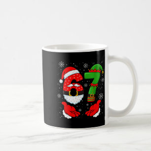 67 Six Seven Grappige Kerstman Hand 6 7 Meme Kerst Koffiemok