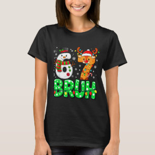 67 Six Seven Grappige Sneeuwman Rendier Bruh 6 7 M T-shirt