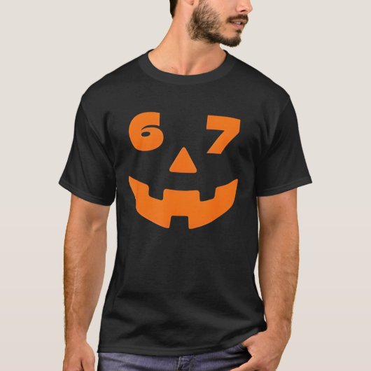 67 Six Seven Halloween Costume for Students Teache T-shirt (Voorkant)