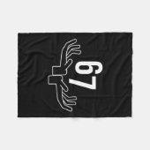 67 Six Seven Hand Gebaar Meme Fleece Deken (Voorkant (Horizontaal))
