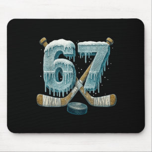 67 Six Seven Hockey Drip Nummer Grappig 6 7 Meme Muismat