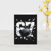 67 Six Seven Hockey Gen Alpha Brainrot Meme  Kaart (Gele Bloem)