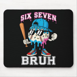 67 Six Seven Honkbal Ijs Drip Nummer 67 Pla Muismat
