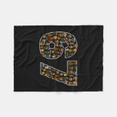 67 Six Seven Italiaanse Brainrot Gen Alpha Meme Fleece Deken (Voorkant (Horizontaal))