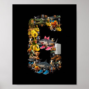 67 Six Seven Italiaanse Brainrot Kerst Matching C Poster