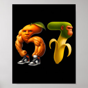 67 Six Seven Italiaanse Brainrot Meme Koppel Match Poster