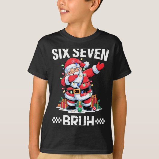 67 Six Seven Kerstmis Burh 6 7 Meme T-shirt (Voorkant)
